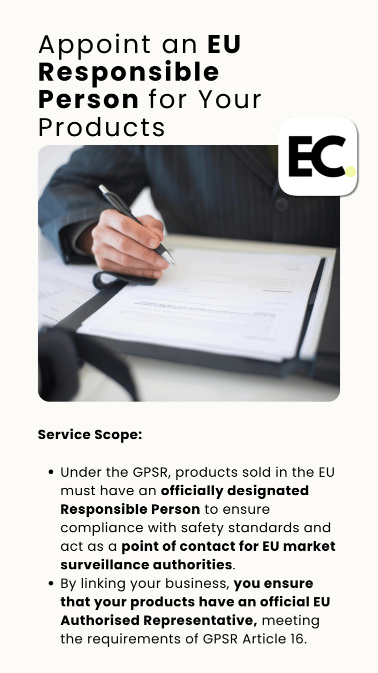 Appoint an EU Responsible Person
