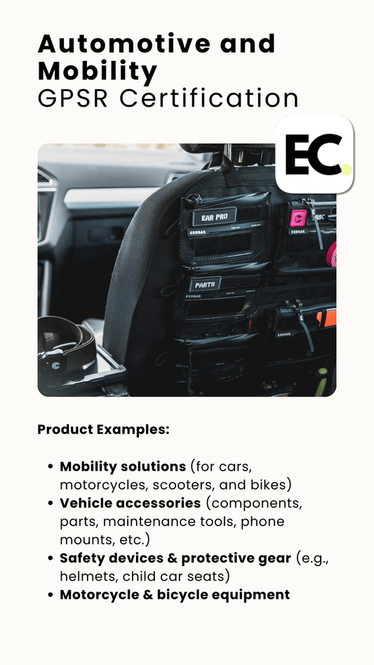 Automotive and Mobility GPSR Certification