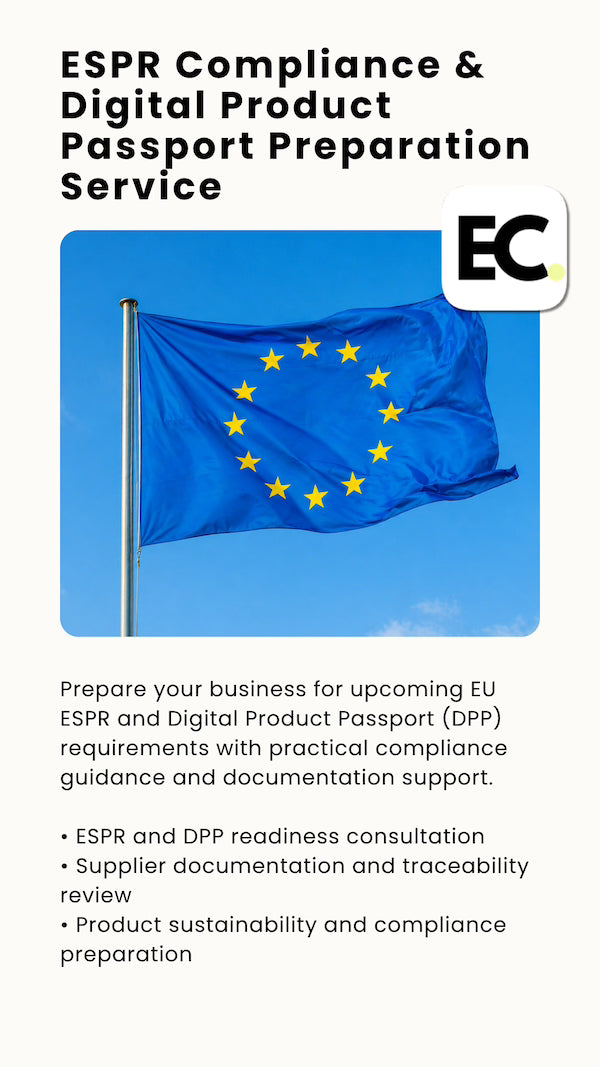 Cumplimiento de ESPR & Servicio de preparación de pasaporte de producto digital (DPP)