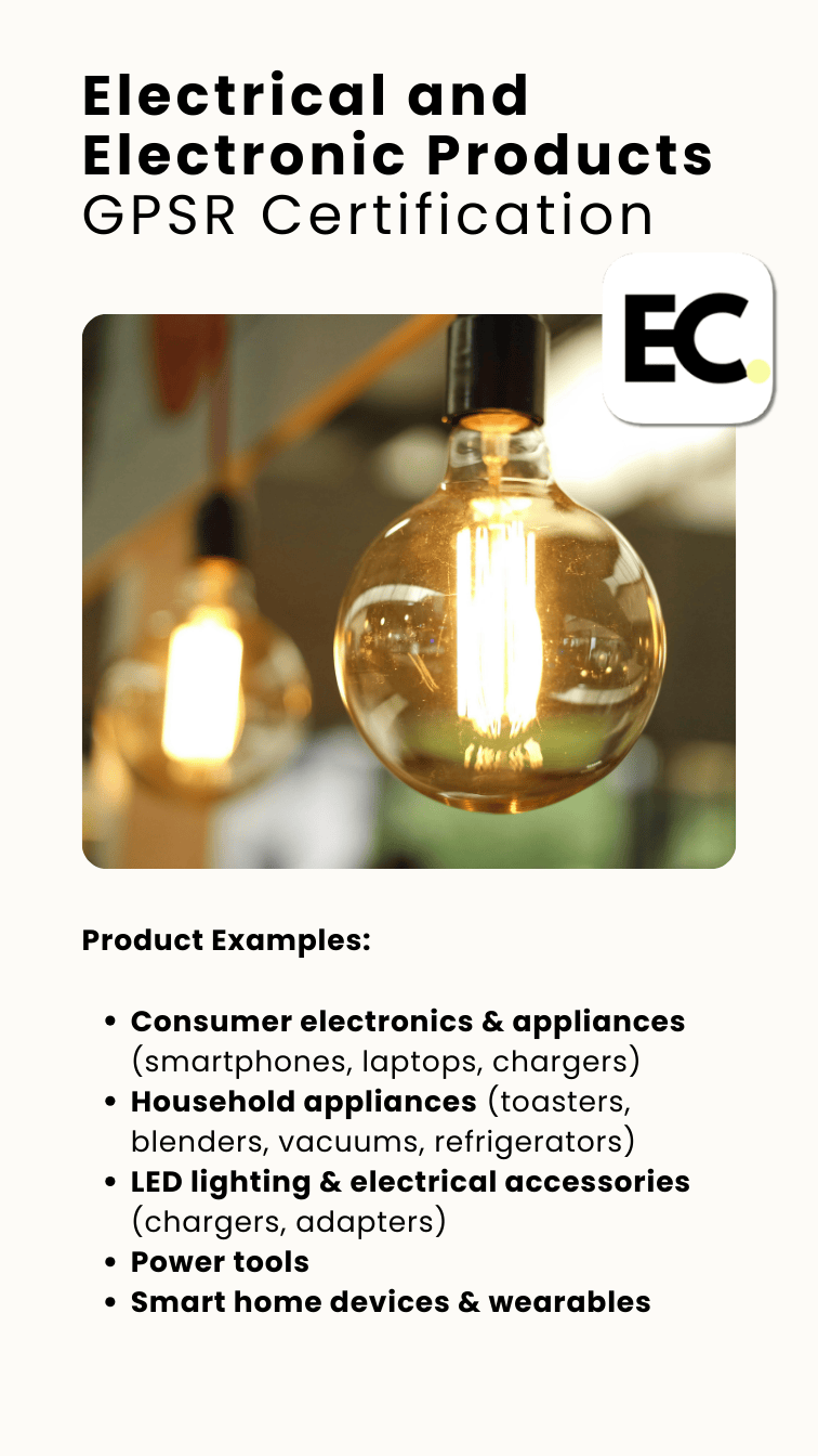 Electrical and Electronic Products GPSR Certification