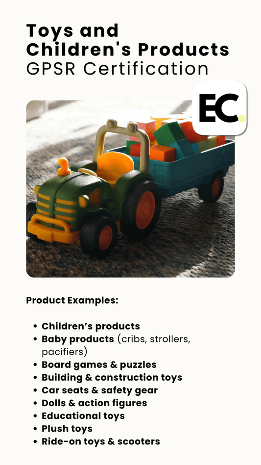 Toys and Children's Products GPSR Certification