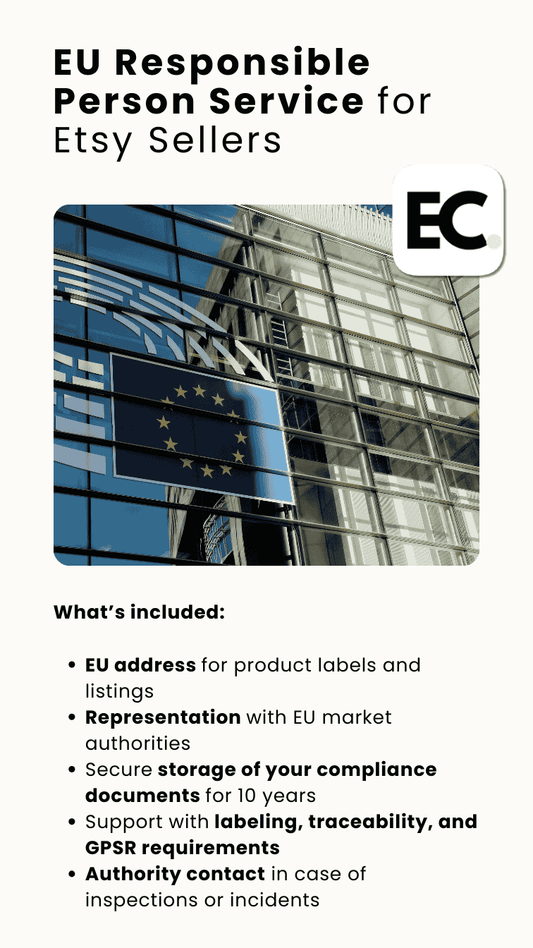 Serviciul persoanei responsabile ale UE pentru vânzătorii Etsy