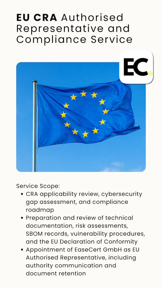 EUs Cyber ​​Resilience Act Autorisert Representant og Compliance Service