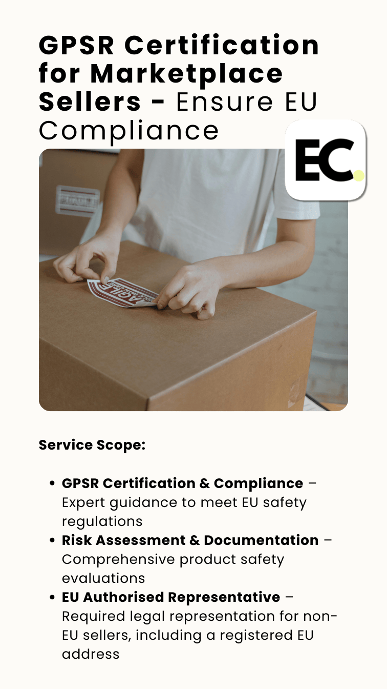 GPSR Certification for Marketplace Sellers - Ensure EU Product Compliance
